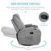 Electric Massage Recliner Chair w/Remote, 5 Heat ,Vibration Modes,