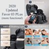 Real Relax Full Body Zero Gravity Shiatsu Massage Chair with Bluetooth and LED Light