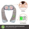 Snailax 2-in-1 Shiatsu Foot and Back Massager Neck Massager Bundle