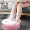 Foot Spa Bath Massager with Heat Bubbles Vibration and 14 Massage Rollers