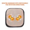 2-in-1 Shiatsu Foot and Back Massager Cordless Neck Massager