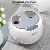 oFlexiSpa Steam Foot Spa Bath Massager with Electric Rollers