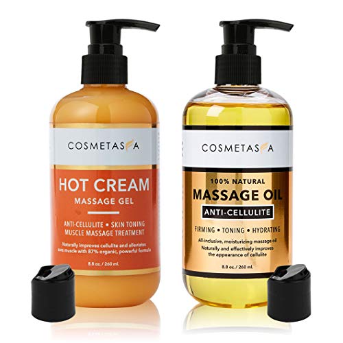 Anti-Cellulite Massage Oil & Hot Cream - 100% Natural