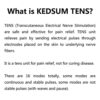 KEDSUM Rechargeable Tens Unit Muscle Stimulator