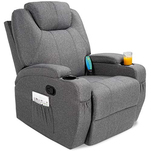 Electric Massage Recliner Chair w/Remote, 5 Heat ,Vibration Modes,
