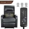 Homall Recliner Chair Padded PU Leather Home Theater