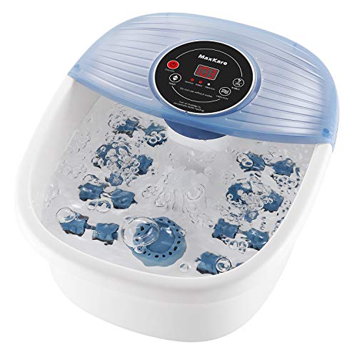 Foot Spa Bath Massager with Heat Bubbles Vibration 3 in 1 Function