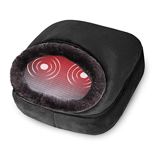 3-in-1 Foot Warmer and Vibration Foot Massager &  Back Massager