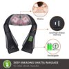 2-in-1 Shiatsu Foot and Back Massager Cordless Neck Massager