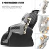 Ultimate Relaxation Awaits: Forever Rest Full Body Zero Gravity Electric Massage Chair with Foot Rolling and Built-in Heat - Unwind in Black Luxury