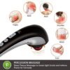Snailax Cordless Handheld Back Massager - Rechargeable Percussion Massage