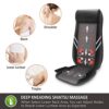 Snailax Full Back Massager with Heat-Shiatsu Massage Chair Pad