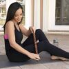 Cellulite Massage Roller Stick - Wooden 21" Ribbed Muscle Roller Stick