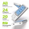 AUVON Dual Channel TENS EMS Unit 24 Modes Muscle Stimulator
