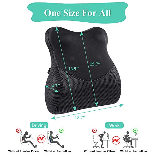 Lumbar Support Pillow for Chair - Mkicesky Memory Foam TOP Product ...