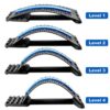 Back Stretcher Device for Pain Relief, 4-Level Lumbar Support