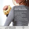 Gaiam Relax Massage Ball Roller - Handheld Wooden