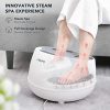 oFlexiSpa Steam Foot Spa Bath Massager with Electric Rollers