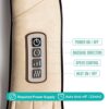 Electric massager features 3D kneading and deep tissue shiatsu pressure