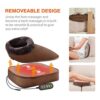 Snailax 3-in-1 Foot Warmer, Back Massager and Foot Massager with Heat
