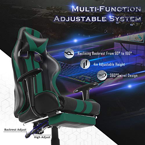 E-Sports Chair,Massage Gaming Chair, Ergonomic Gaming Chair