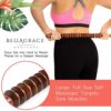 Cellulite Massage Roller Stick - Wooden 21" Ribbed Muscle Roller Stick