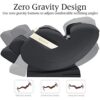 Real Relax Full Body Zero Gravity Shiatsu Massage Chair with Bluetooth and LED Light