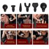 AZCSPFALB Handheld Muscle Massage Gun, Magnetic Charging