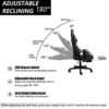 WeGuard Massage Gaming Chair Racing Office Computer Game