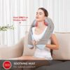 Snailax 2-in-1 Shiatsu Foot and Back Massager Neck Massager Bundle