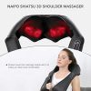 Naipo Shiatsu Back and Neck Massager with Heat, Deep Kneading