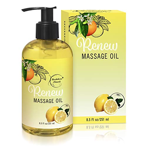 Renew Massage Oil with Orange, Lemon, Peppermint Essential Oils