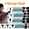 SJCCKJ Handheld Massager, Rechargeable 6 Adjustable Speeds