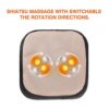 Snailax 2-in-1 Shiatsu Foot and Back Massager with Heat