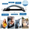Back Stretcher Device for Pain Relief, 4-Level Lumbar Support