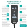 Neck and Back Massager Cushion with Heat