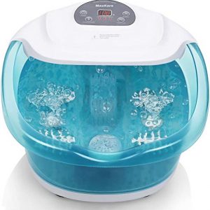 Foot Spa/Bath Massager with Heat Bubbles Vibration 3 in 1 Function