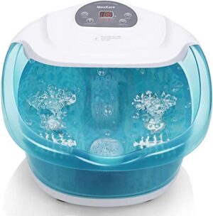 Foot Spa/Bath Massager with Heat Bubbles Vibration 3 in 1 Function