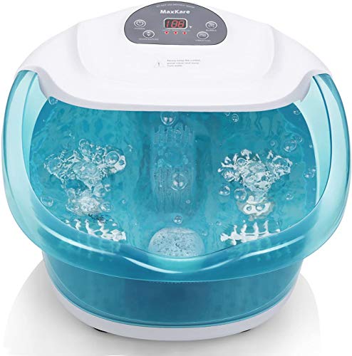 Foot Spa/Bath Massager with Heat Bubbles Vibration 3 in 1 Function