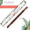 Cellulite Massage Roller Stick - Wooden 21" Ribbed Muscle Roller Stick