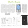 AUVON Rechargeable TENS Unit Muscle Stimulator
