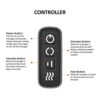 Back Massager with Heat Shiatsu Neck and Shoulder Massage