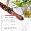 Cellulite Massage Roller Stick - Wooden 21" Ribbed Muscle Roller Stick