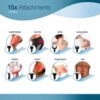 Deep Massage Gun for Athletes,Highvolt Muscle Massager 30-Speed