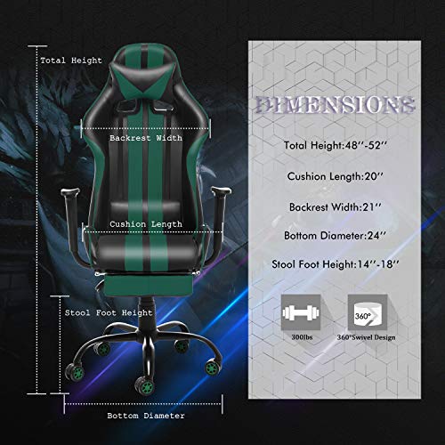 E-Sports Chair,Massage Gaming Chair, Ergonomic Gaming Chair