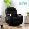 Relax in Style with the Executive Faux Leather Massage Recliner Chair – Adjustable Heat & Vibration