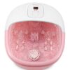 Foot Spa Bath Massager with Heat Bubbles Vibration and 14 Massage Rollers