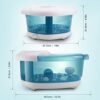 Foot Spa/Bath Massager with Heat Bubbles Vibration 3 in 1 Function