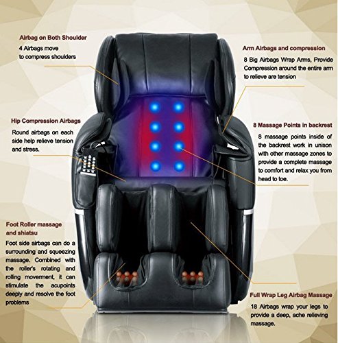 Full Body Electric Shiatsu UL Approved Massage Chair Recliner