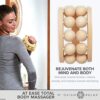Gaiam Relax Massage Ball Roller - Handheld Wooden